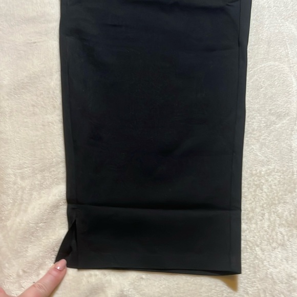 NWT Black Stretch Work Capris Pants sz L - Picture 3 of 6